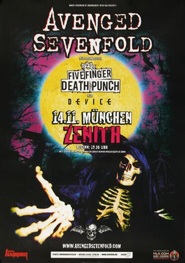 Avenged Sevenfold - Hail To The King , Mnchen 2013 - Konzertplakat