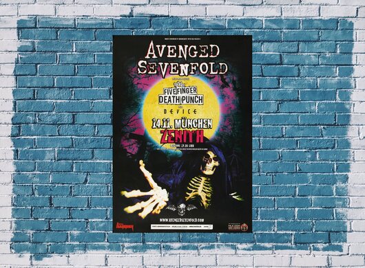 Avenged Sevenfold - Hail To The King , Mnchen 2013 - Konzertplakat