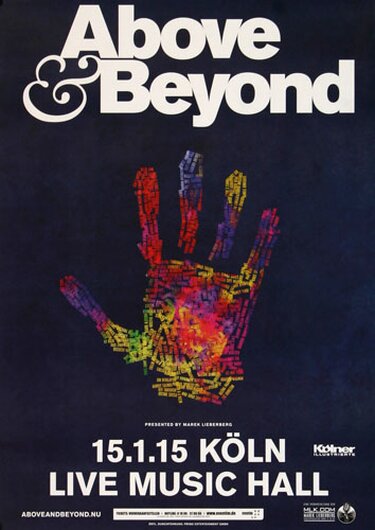 Above & Beyond - We Are All We Need, Kln 2015 - Konzertplakat