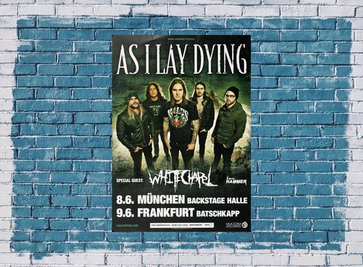 As I Lay Dying, Frankfurt & Mnchen, 2010, Konzertplakat