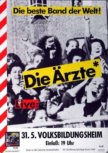 Die rzte - Die Beste Band der Welt, Frankfurt 1997 - Konzertplakat