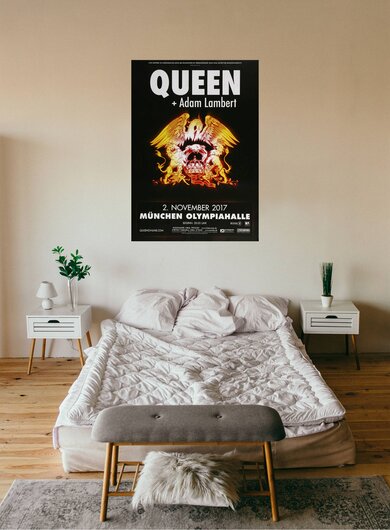 Queen - In Concert , Mnchen 2017 - Konzertplakat