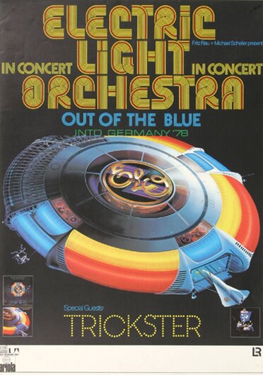 ELO Electric Light Orchestra - Out Of The Blue,  1978 - Konzertplakat