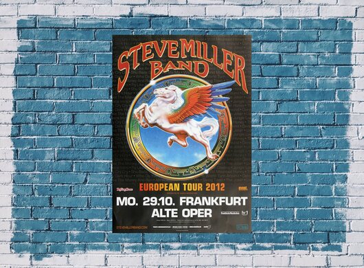 Steve Miller Band - European Tour, Frankfurt 2012 - Konzertplakat