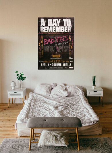 A Day To Remember - Bad Vibes , Berlin 2017 - Konzertplakat