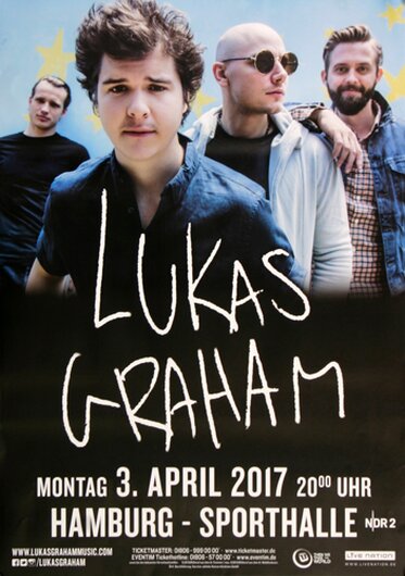 Lukas Graham - Blue Concert , Hamburg 2017 - Konzertplakat