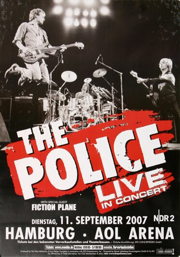 The Police - Certifiable , Hamburg 2007 - Konzertplakat