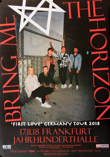 Bring Me The Horizon - First Love, Frankfurt 2018 - Konzertplakat
