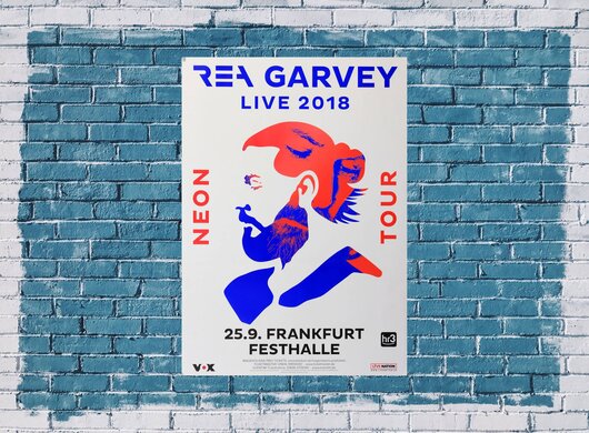 Rea Garvey - Neon Tour, Frankfurt 2018 - Konzertplakat