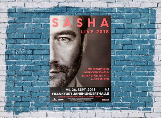 Sasha - Live, Frankfurt 2018 - Konzertplakat