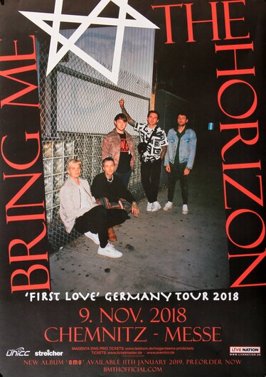 Bring Me The Horizon - First Love, Chemnitz 2018 - Konzertplakat