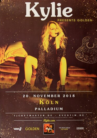 Kylie - Golden, Köln 2018 - Konzertplakat