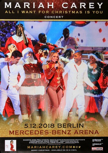 Mariah Carey - Christmas , Berlin 2018 - Konzertplakat