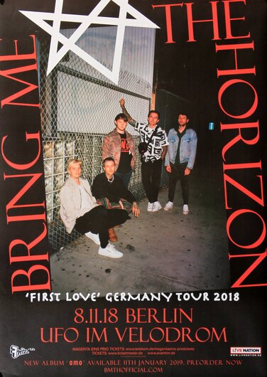 Bring Me The Horizon - First Love, Berlin 2018 - Konzertplakat