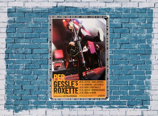 Per Gessle`s Roxette - Good Karma, The Tour 2018 - Konzertplakat