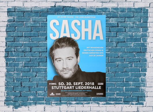 Sasha - 20 Jahre, Stuttgart 2018 - Konzertplakat