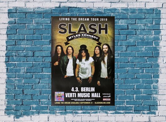 Slash - Living The Dream, Berlin 2019 - Konzertplakat