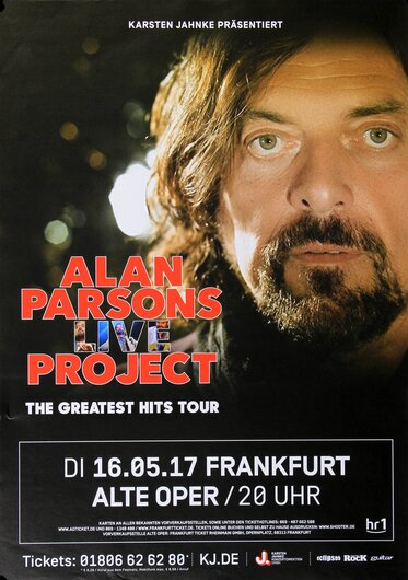 Alan Parsons Project - Live, Frankfurt 2017 - Konzertplakat