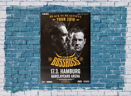The BossHoss - Black Is Beautiful, Hamburg 2019 - Konzertplakat