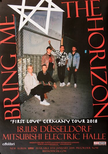 Bring Me The Horizon - First Love, Düsseldorf 2018 - Konzertplakat