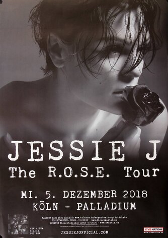 Jessie J - The R.O.S.E., Köln 2018 - Konzertplakat