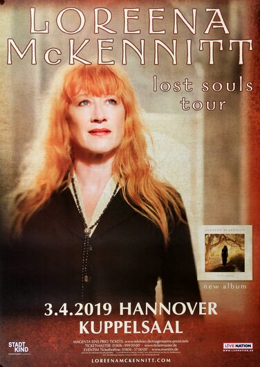 Loreena McKennitt - Lost Soul, Hannover 2019 - Konzertplakat
