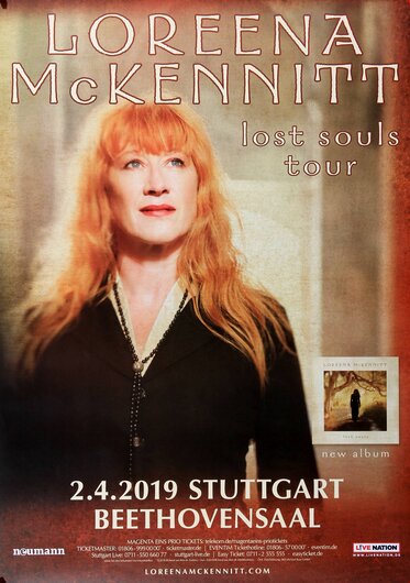 Loreena McKennitt - Lost Soul, Stuttgart 2019 - Konzertplakat