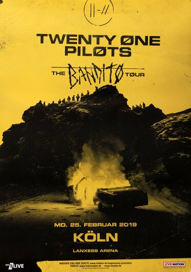 Twenty One Pilots - The Banditos, Köln 2019 - Konzertplakat