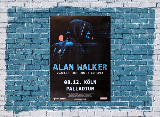 Alan Walker - Walker Tour, Köln 2018 - Konzertplakat