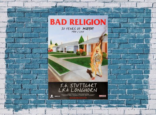 Bad Religion - 30 Years Of Suffer, Stuttgart 2018 - Konzertplakat