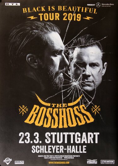 The BossHoss - Black Is Beautiful, Stuttgart 2019 - Konzertplakat