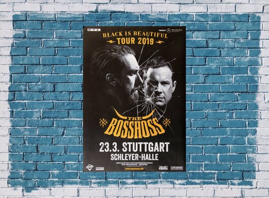 The BossHoss - Black Is Beautiful, Stuttgart 2019 - Konzertplakat