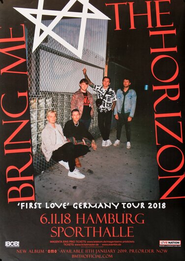 Bring Me The Horizon - First Love, Hamburg 2018 - Konzertplakat