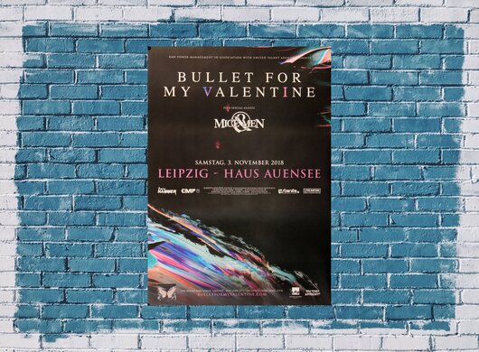 Bullet For My The Valentine - Gravity, Leipzig 2018 - Konzertplakat