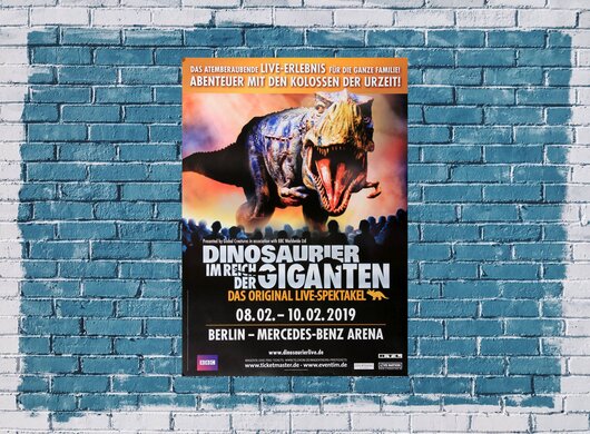 Dinosaurier - Im Reich der Giganten, Berlin 2019 - Konzertplakat