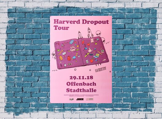 Lil Pump - Harverd Dropout Tour, Offenbach 2018 - Konzertplakat
