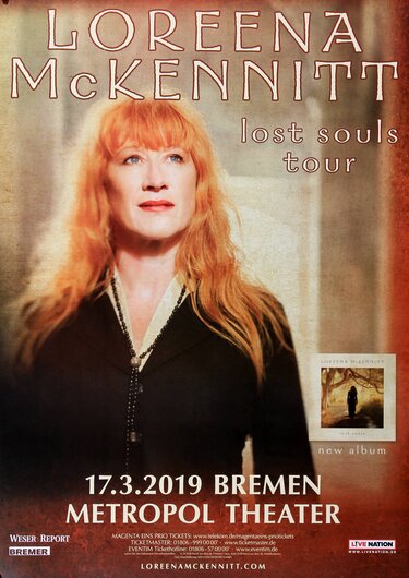 Loreena McKennitt - Lost Soul, Bremen 2019 - Konzertplakat
