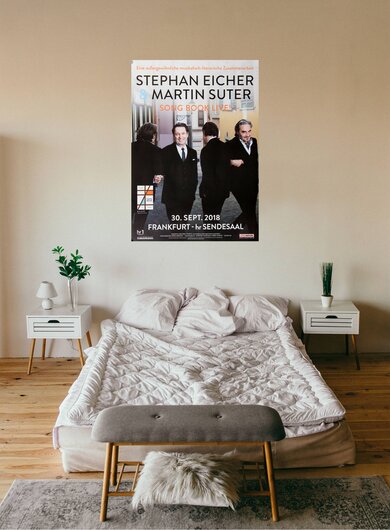 Stephan Eicher & Martin Suter - Song Book Live, Frankfurt 2018 - Konzertplakat