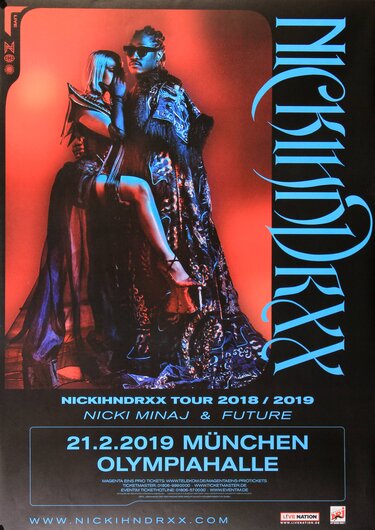 Nicki Minaj & Future - Nickihndrxx, München 2019 - Konzertplakat
