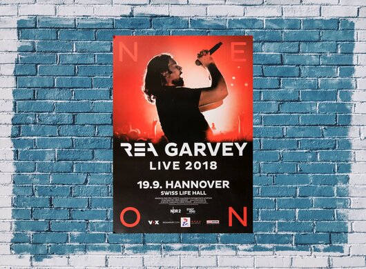 Rea Garvey - Live, Hannover 2018 - Konzertplakat