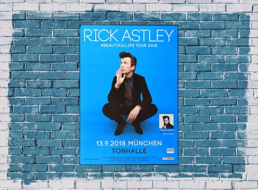 Rick Astley - Beautifullife Tour, München 2018 - Konzertplakat