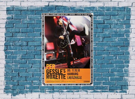 Per Gessle`s Roxette - Good Karma, Hamburg 2018 - Konzertplakat