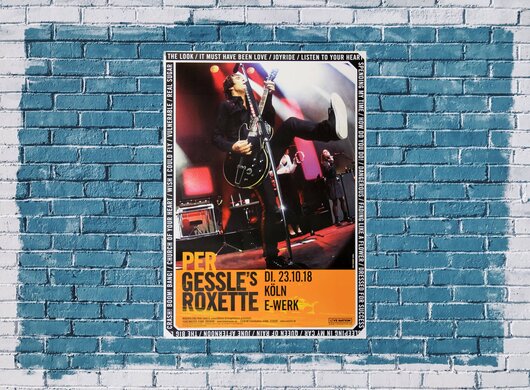 Per Gessle`s Roxette - Good Karma, Köln 2018 - Konzertplakat