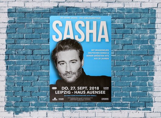 Sasha - 20 Jahre, Leipzig 2018 - Konzertplakat