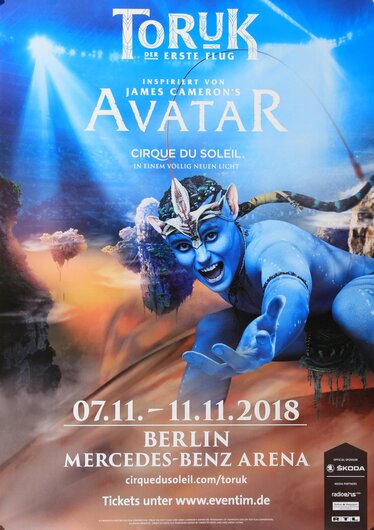 Cirque Du Soleil - Toruk Avatar, Berlin 2018 - Konzertplakat