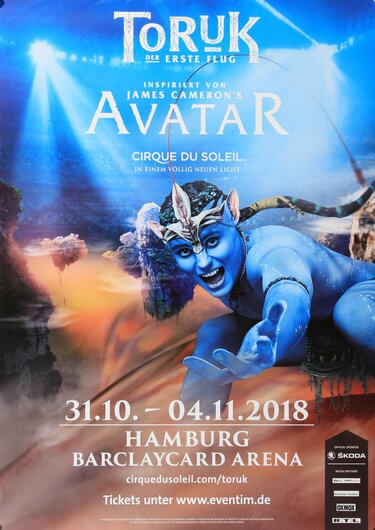 Cirque Du Soleil - Toruk Avatar, Hamburg 2018 - Konzertplakat