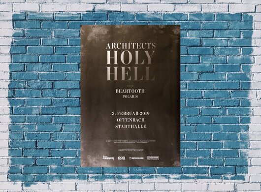 Architects - Holly Hell, Offenbach 2019 - Konzertplakat