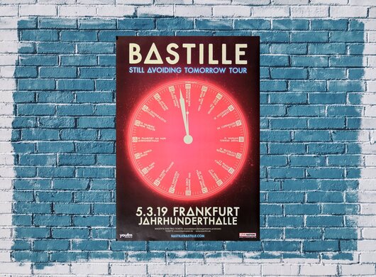 Bastille - Still Avoiding Tomorrow, Frankfurt 2019 - Konzertplakat