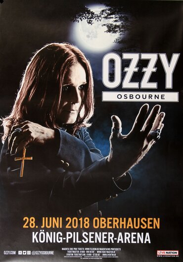 Ozzy Osbourne, Live in Oberhausen, 2018, Konzertplakat