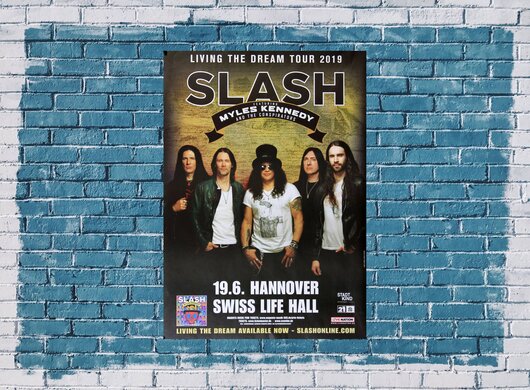 Slash - Living The Dream, Hannover 2019 - Konzertplakat